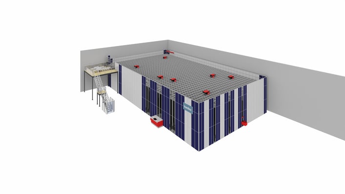 Visualization of the AutoStore system